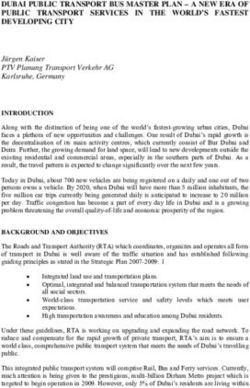 DUBAI PUBLIC TRANSPORT BUS MASTER PLAN - A NEW ERA OF PUBLIC TRANSPORT SERVICES IN THE WORLD'S FASTEST DEVELOPING CITY - Thredbo ...