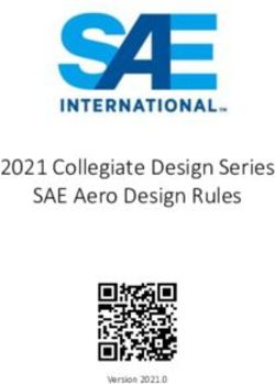 2021 Collegiate Design Series SAE Aero Design Rules - Version 2021.0