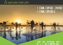 Nature for Water Nature for Life - Nature-based solutions for achieving the Global Goals - UNDP