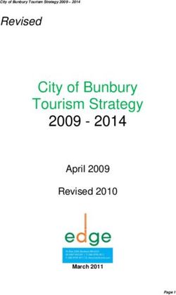 City of Bunbury Tourism Strategy 2009 2014 - Revised