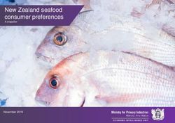 New Zealand seafood consumer preferences - November 2019