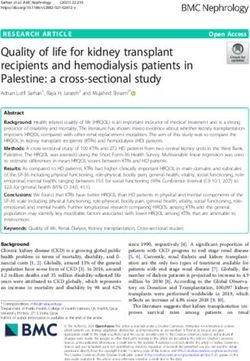 Quality of life for kidney transplant recipients and hemodialysis patients in Palestine: a cross-sectional study