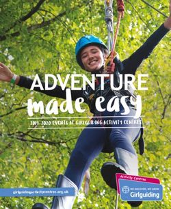 Made easy 2019-2020 EVENTS AT GIRLGUIDING ACTIVITY CENTRES - Activity Centres