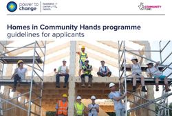 Homes in Community Hands programme - guidelines for applicants
