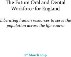 The Future Oral and Dental Workforce for England - Liberating human resources to serve the population across the life-course - Health Education ...