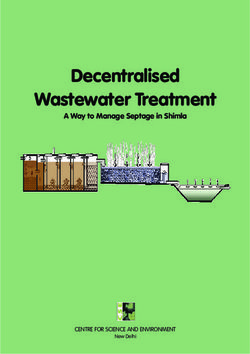 Decentralised Wastewater Treatment - A Way to Manage Septage in Shimla - CENTRE FOR SCIENCE AND ENVIRONMENT