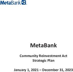 METABANK COMMUNITY REINVESTMENT ACT STRATEGIC PLAN JANUARY 1, 2021 - DECEMBER 31, 2023 - FINAL