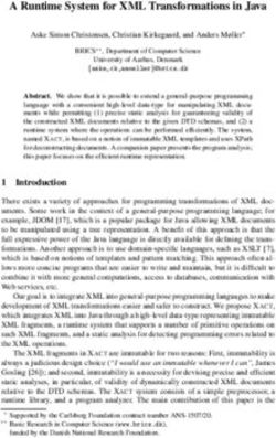 A Runtime System for XML Transformations in Java