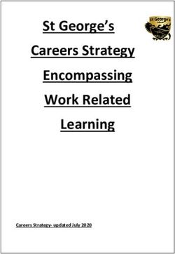 St George's Careers Strategy Encompassing Work Related Learning - Careers Strategy-updated July 2020 - St George's School