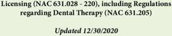 Licensing (NAC 631.028 - 220), including Regulations regarding Dental Therapy (NAC 631.205) - Updated 12/30/2020 - Nevada State Board of Dental ...