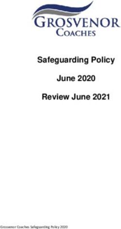 Safeguarding Policy June 2020 Review June 2021