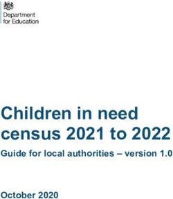 Children in need census 2021 to 2022 - Guide for local authorities - version 1.0 October 2020 - Gov.uk