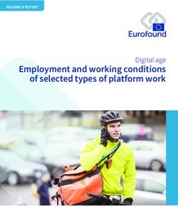 Employment and working conditions of selected types of platform work - Digital age