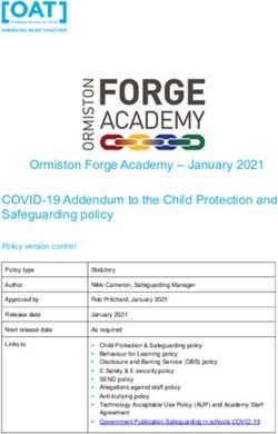 Ormiston Forge Academy - January 2021 COVID-19 Addendum to the Child Protection and Safeguarding policy