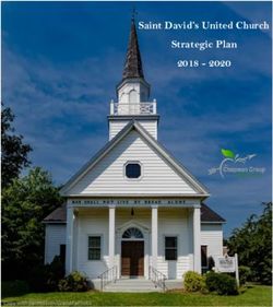 Saint David's United Church Strategic Plan 2018 2020 - Saint David's United ...