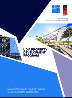 UDIA PROPERTY DEVELOPMENT PROGRAM - Designed to meet the needs of Victoria's residential property professionals - UDIA VIC