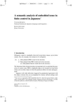 A semantic analysis of embedded tense in finite control in Japanese
