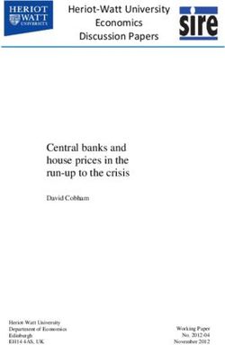 Central banks and house prices in the run-up to the crisis - David Cobham - Heriot-Watt University