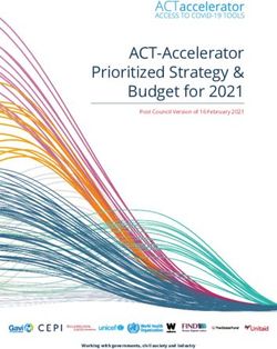 ACT-Accelerator Prioritized Strategy & Budget for 2021 - Post Council Version of 16 February 2021 - WHO ...