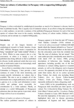 Notes on vultures (Cathartidae) in Paraguay with a supporting bibliography