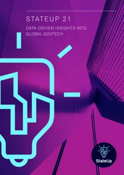 STATEUP 21 DATA-DRIVEN INSIGHTS INTO GLOBAL GOVTECH