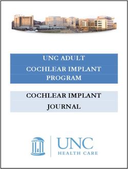 UNC ADULT COCHLEAR IMPLANT PROGRAM COCHLEAR IMPLANT JOURNAL