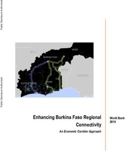 Enhancing Burkina Faso Regional Connectivity - World Bank 2019