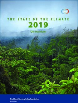 2019 THE STATE OF THE CLIMATE - Ole Humlum - The Global Warming Policy ...