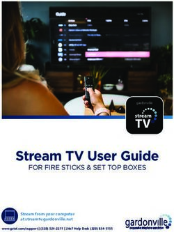 Stream TV User Guide FOR FIRE STICKS & SET TOP BOXES - Stream from your computer at streamtv.gardonville.net
