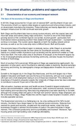 2 The current situation, problems and opportunities - Otago Regional Council