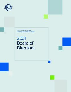 2021 Board of Directors - ASTM INTERNATIONAL Helping our world work better