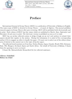 Preface - International Journal of Group Theory