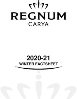 2020-21 WINTER FACTSHEET - Regnum Carya
