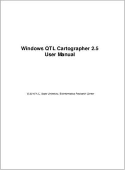 Windows QTL Cartographer 2.5 User Manual - 2010 N.C. State University, Bioinformatics Research Center