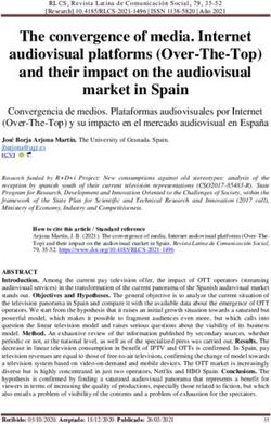 The convergence of media. Internet audiovisual platforms (Over-The-Top) and their impact on the audiovisual market in Spain