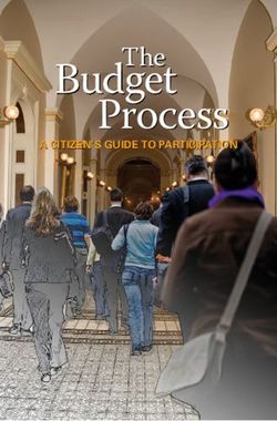 Budget Process A CITIZEN'S GUIDE TO PARTICIPATION - CA.gov