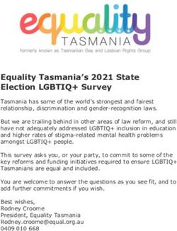 Equality Tasmania's 2021 State Election LGBTIQ+ Survey