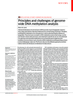 Principles and challenges of genomewide DNA methylation analysis
