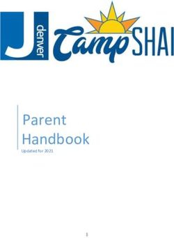 Parent Handbook Updated for 2021 - JCC Denver