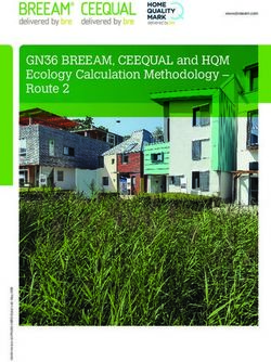 GN36 BREEAM, CEEQUAL and HQM Ecology Calculation Methodology - Route 2 - BRE Group