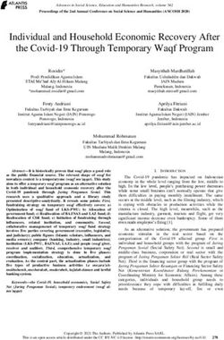 Individual and Household Economic Recovery After the Covid-19 Through Temporary Waqf Program - Paper Title (use style: paper title)