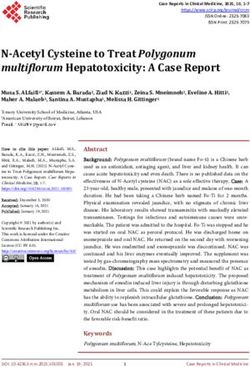 N-Acetyl Cysteine to Treat Polygonum multiflorum Hepatotoxicity: A Case Report