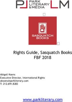 Rights Guide, Sasquatch Books - FBF 2018 www.parkliterary.com Abigail Koons Executive Director, International Rights ...
