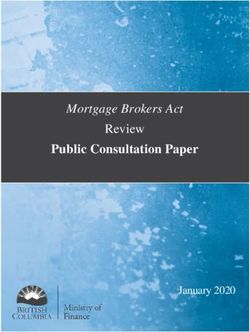 Public Consultation Paper - Mortgage Brokers Act Review - Province of British ...