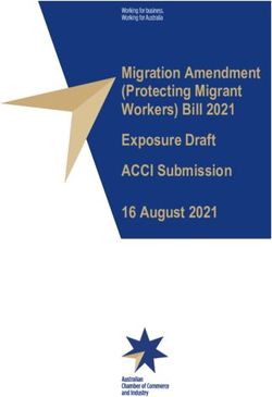 Migration Amendment (Protecting Migrant Workers) Bill 2021 Exposure Draft ACCI Submission 16 August 2021