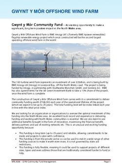 GWYNT Y MÔR OFFSHORE WIND FARM