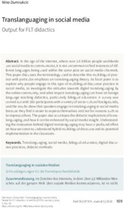 Translanguaging in social media - Output for FLT didactics