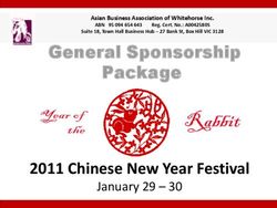2011 Chinese New Year Festival - January 29 30 - General Sponsorship Package