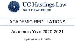 ACADEMIC REGULATIONS Academic Year 2020-2021 - Updated as of 12/23/20 - UC Hastings