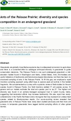 Ants of the Palouse Prairie: diversity and species composition in an endangered grassland